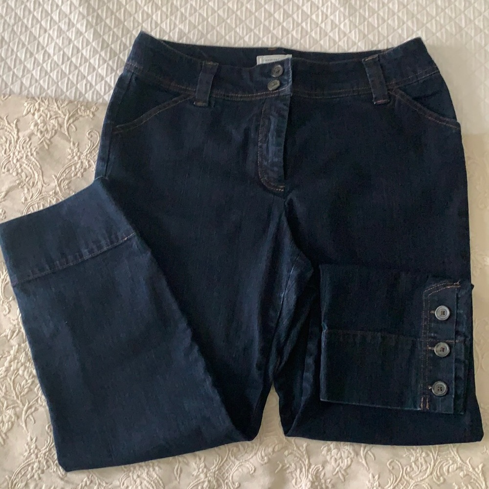 Dark indigo Charter Club Jeans w/tapered leg